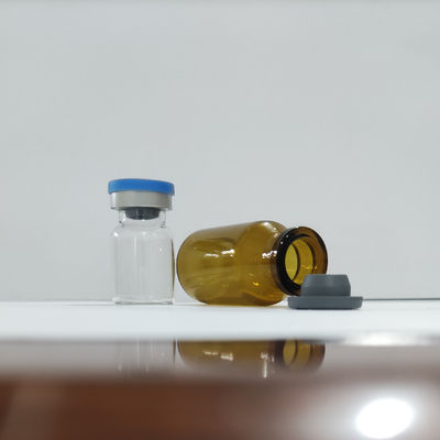 Transparante amberkleurige buisvormige glazen injectieflacons 20 ml medicinale glazen fles