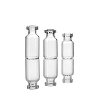 3 ml heldere, amberkleurige, buisvormige flacon van borosilicaatglas met superieure hydrolytische weerstand