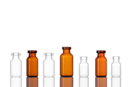 USP Type I 7 ml Borosilicaat glazen injectieflacon op maat met rubberen stop